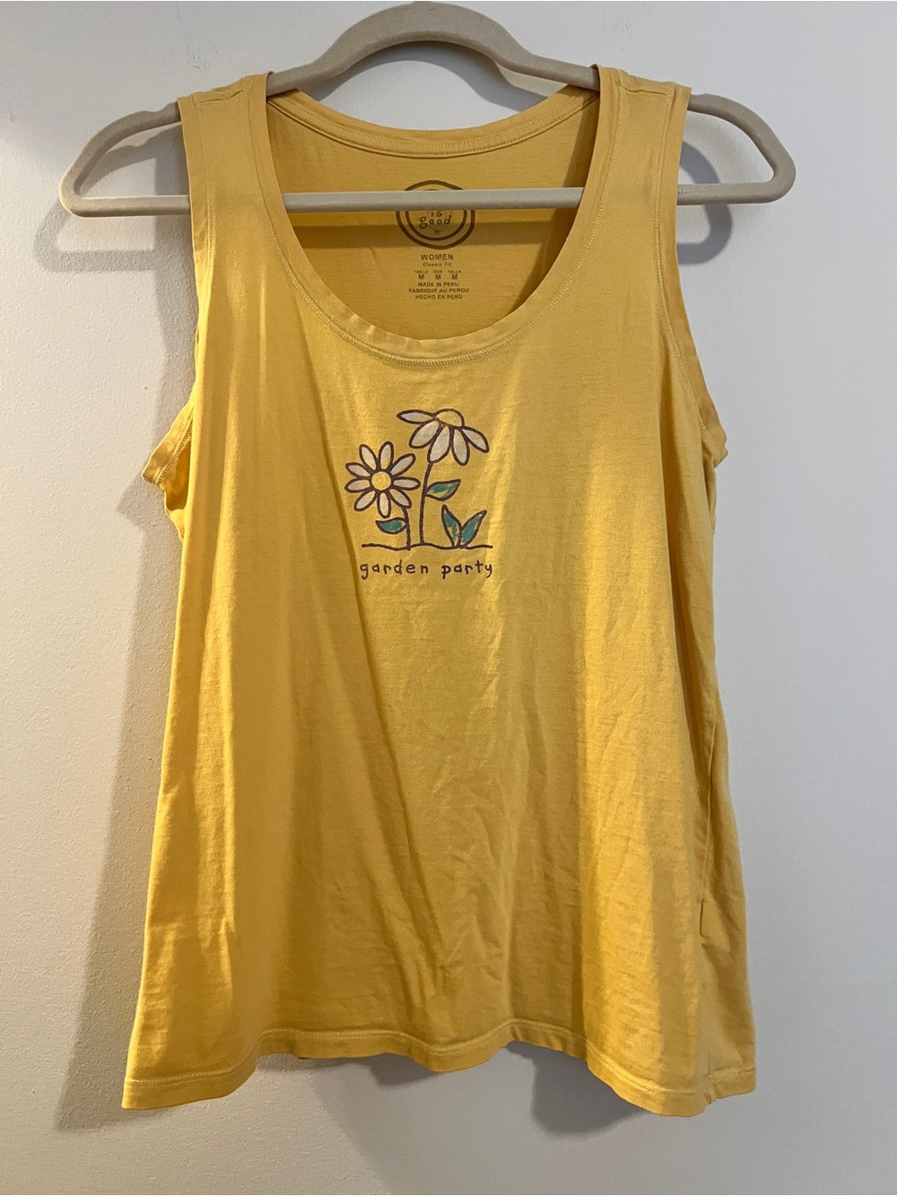 Yellow 'Garden Party' Floral Tank Top
